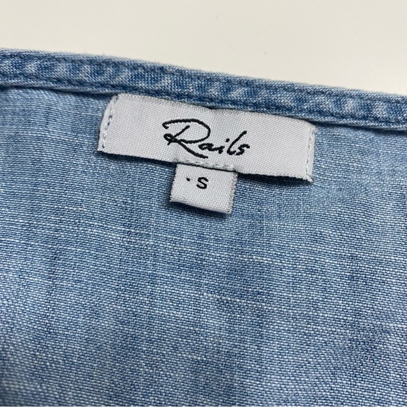 Rails Clement Chambray Linen Tencel Midi Dress - Picture 7 of 10